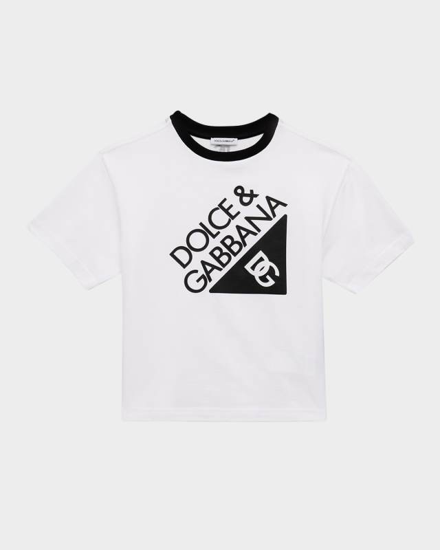 Boy's Rubberized Logo Short-Sleeve T-Shirt, Size 4-
